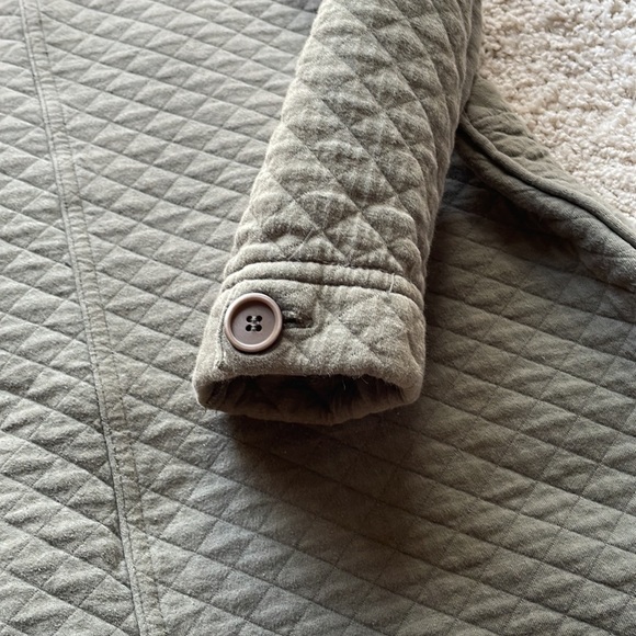 Northern truck army green quilted hooded jacket M - Picture 8 of 8